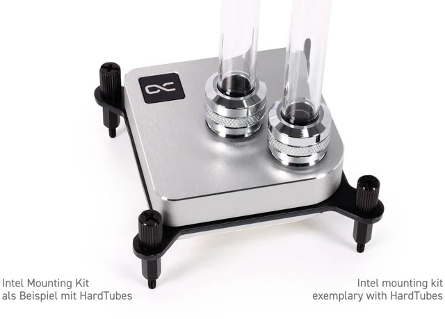 Alt view image 12 of 14 - Alphacool Core 1 - Silver CPU Water Block, G1/4, Nickel Plated Copper (13444)