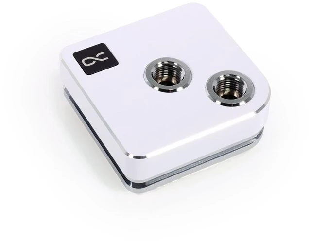 Alt view image 8 of 14 - Alphacool Core 1 - White CPU Water Block, G1/4, Nickel Plated Copper (13445)