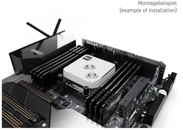 Alt view image 10 of 14 - Alphacool Core 1 - White CPU Water Block, G1/4, Nickel Plated Copper (13445)