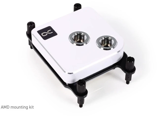 Alt view image 11 of 14 - Alphacool Core 1 - White CPU Water Block, G1/4, Nickel Plated Copper (13445)