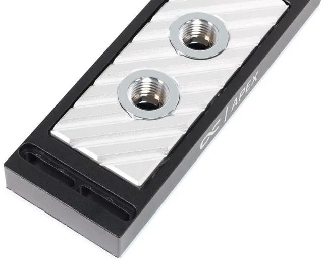 Alt view image 11 of 13 - Alphacool Apex RAM X4 Water Cooler - Silver RAM Water Block, G1/4, Nickel Plated Copper (13781)