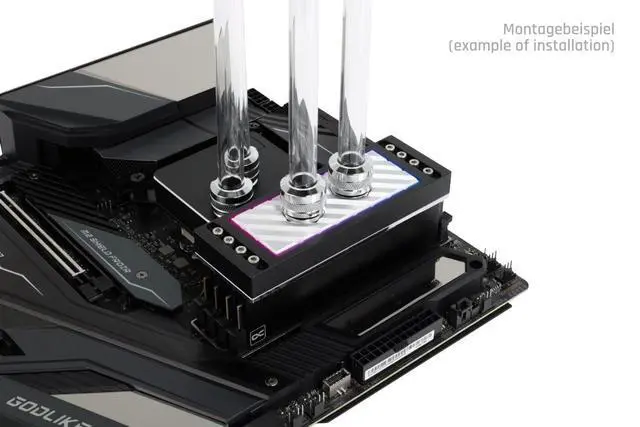 Alt view image 13 of 13 - Alphacool Apex RAM X4 Water Cooler - Black (14000)