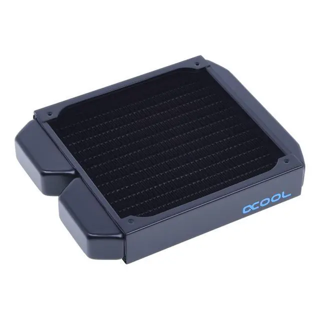 Alt view image 7 of 16 - Alphacool NexXxos ST30 Full Copper Radiator 140, 140mm x 1, Single Fan, Black