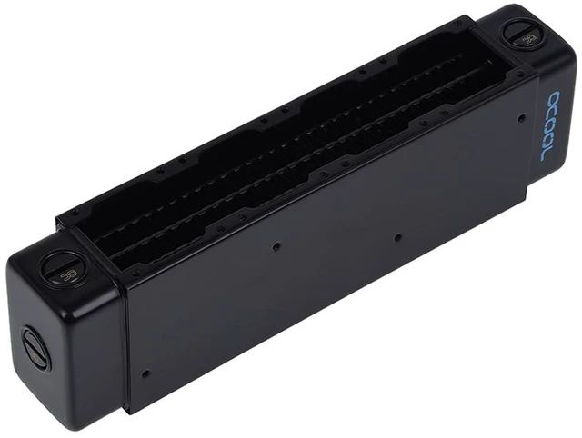Alt view image 3 of 8 - Alphacool 14290 NexXxoS UT60 Full Copper X-Flow 40mm Quad Radiator Water Cooling Radiators, G1/4, 60mm, Black