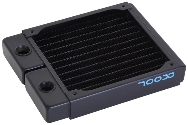 Alt view image 11 of 12 - Alphacool NexXxoS ST25 Full Copper 120mm Radiator, 120mm x 1, Single Fan, G1/4, 25mm, Black (14352)
