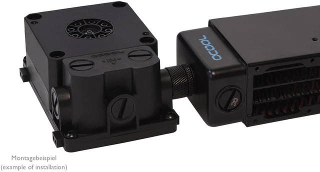 Alt view image 5 of 7 - Alphacool AGB ES Reservoir 1U - DDC Pump Top Version