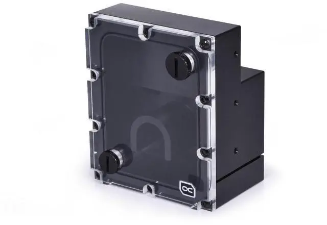 Alt view image 9 of 15 - Alphacool ES 4U Reservoir with D5 Top, G1/4, Acetal, Black (15392)