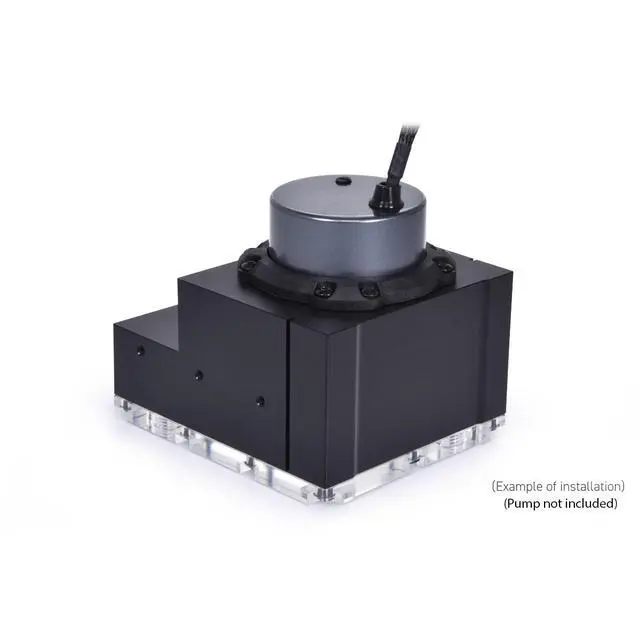 Alt view image 12 of 15 - Alphacool ES 4U Reservoir with D5 Top, G1/4, Acetal, Black (15392)