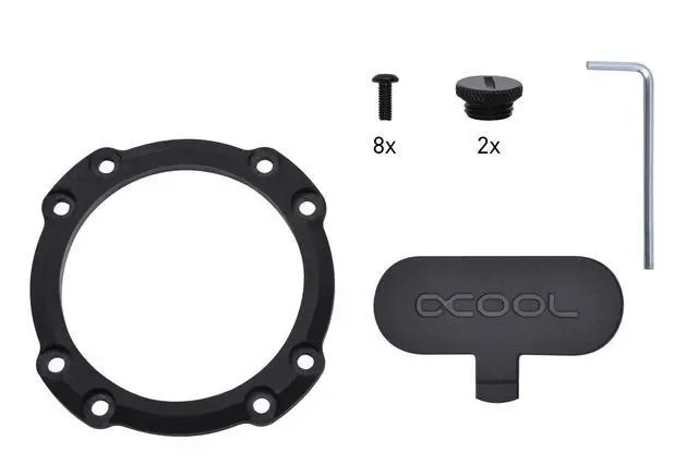 Alt view image 15 of 15 - Alphacool ES 4U Reservoir with D5 Top, G1/4, Acetal, Black (15392)