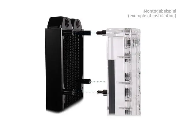 Alt view image 8 of 11 - Alphacool Core Push Mounting 25mm M3/M4/UNC 6-32 Set 4x (15725)