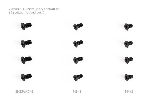 Alt view image 11 of 11 - Alphacool Core Push Mounting 25mm M3/M4/UNC 6-32 Set 4x (15725)