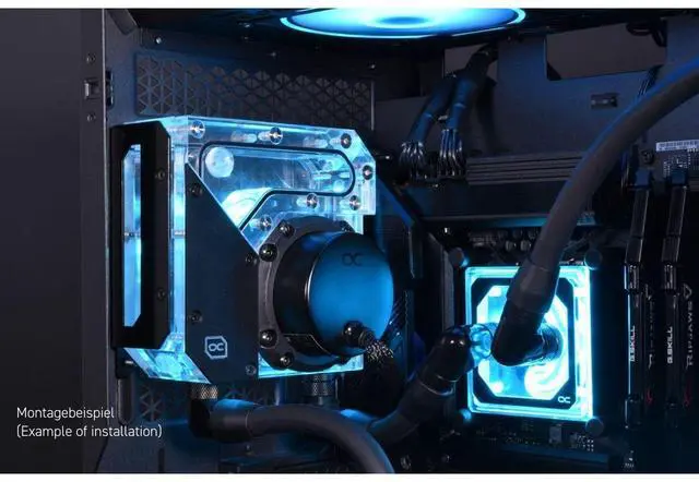 Alt view image 6 of 8 - Alphacool Rise Flat Reservoir DDC with DDC310 Pump (15077)