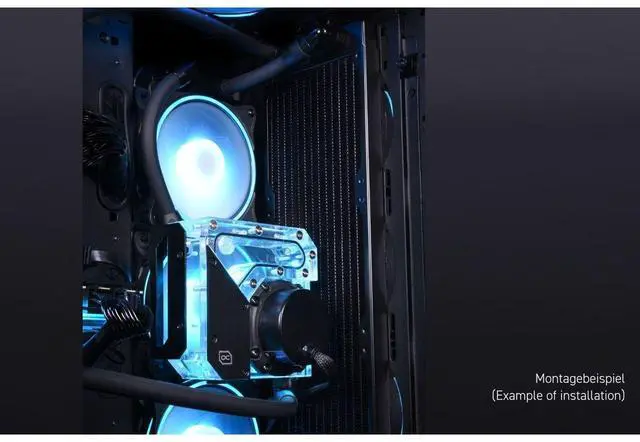 Alt view image 7 of 8 - Alphacool Rise Flat Reservoir DDC with DDC310 Pump (15077)