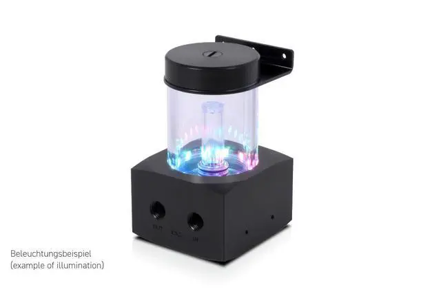 Alt view image 9 of 13 - Alphacool Core 100 Aurora Reservoir Acetal/Acryl with VPP Pump (15380)