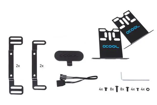Alt view image 13 of 13 - Alphacool Core 100 Aurora Reservoir Acetal/Acryl with VPP Pump (15380)