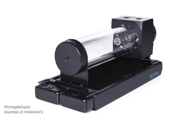 Alt view image 11 of 13 - Alphacool Core 200 Aurora Reservoir Acetal/Acryl with VPP Pump (15381)