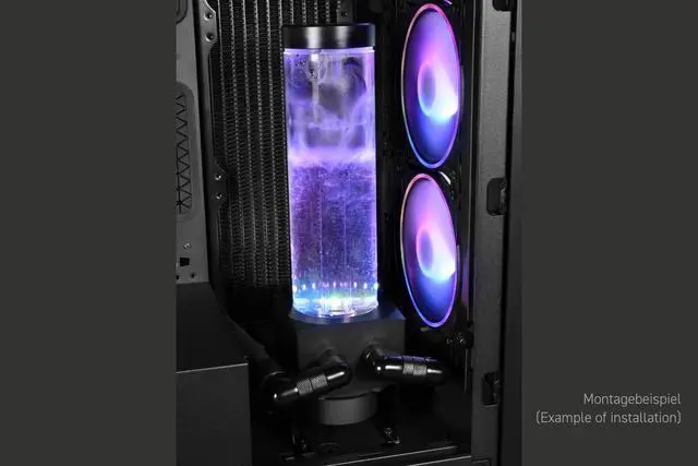 Alt view image 12 of 13 - Alphacool Core 200 Aurora Reservoir Acetal/Acryl with VPP Pump (15381)