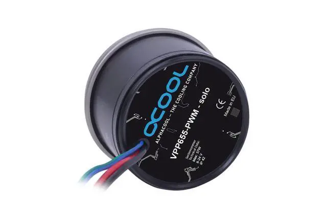 Alt view image 6 of 8 - Alphacool Eisbecher Aurora D5 Acetal/Glas - 150mm with D5 VPP655 PWM Pump (13499)