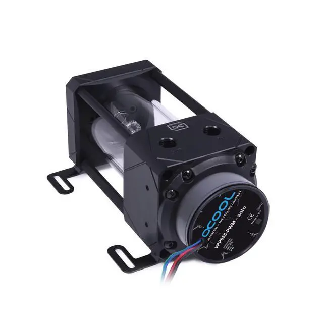 Alt view image 2 of 8 - Alphacool Eisbecher Aurora D5 Acetal/Glas - 150mm with D5 VPP655 PWM Pump (13499)