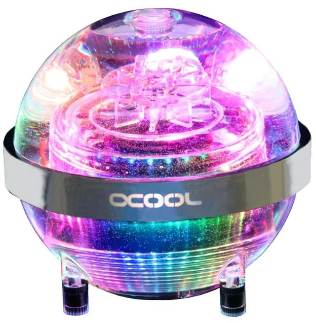 Alt view image 8 of 14 - Alphacool Eisball Adressable RGB - Acryl with D5 VPP655 PWM Reservoir, G1/4 (13795)