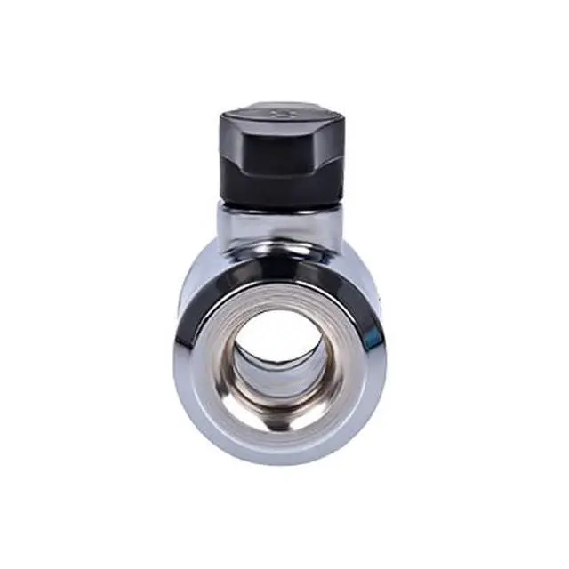 Alt view image 6 of 9 - Alphacool G1/4" Eiszapfen Series 2-way Ball Valve, Chrome