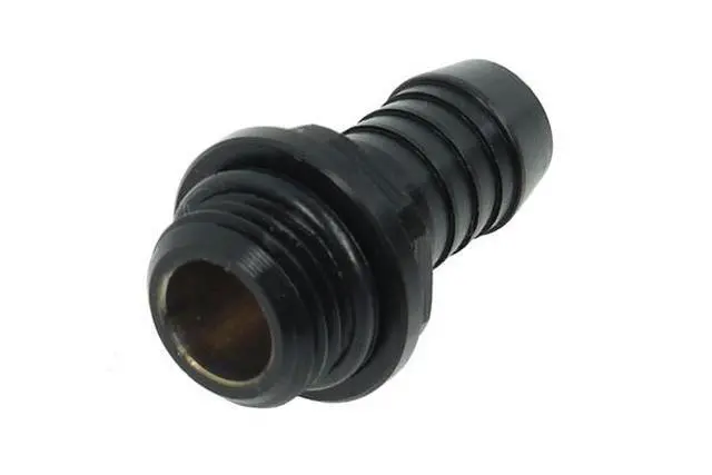 Alt view image 6 of 6 - Alphacool HF G1/4" to 10mm ID "FatBoy" Barb Fitting for Soft Tubing, Deep Black, 4-pack