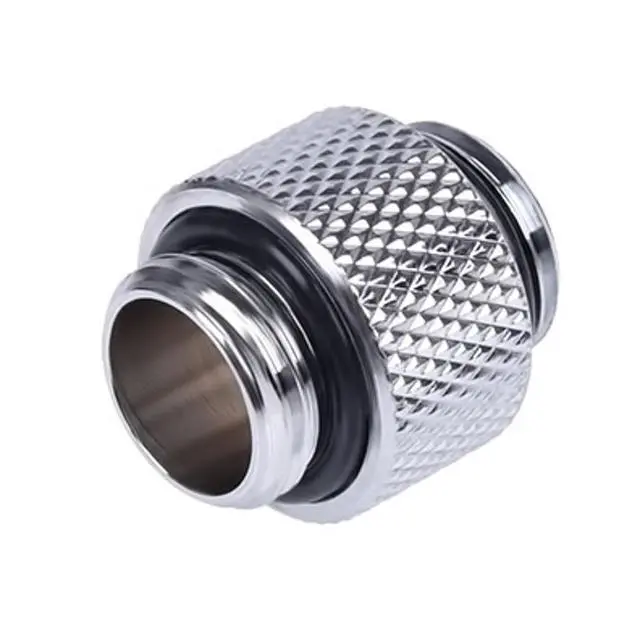 Alt view image 4 of 4 - Alphacool HF G1/4" Male to Male Extender Fitting, 10mm, Chrome, 4-pack