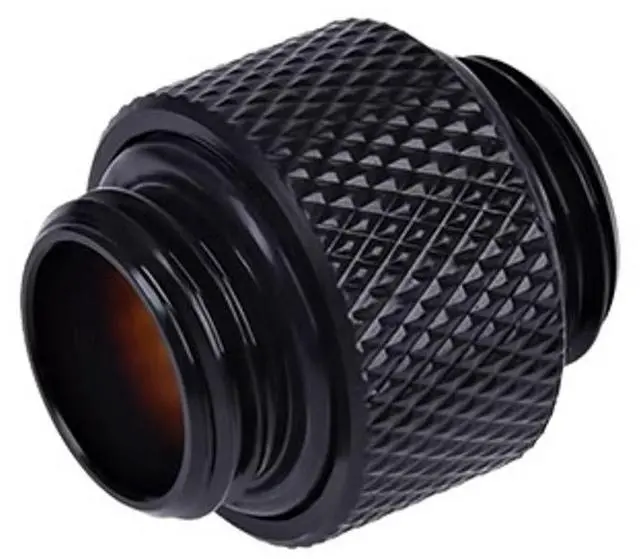 Alt view image 4 of 4 - Alphacool HF G1/4" Male to Male Extender Fitting, 10mm, Deep Black, 4-pack