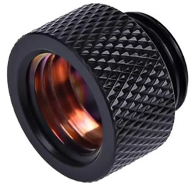 Alt view image 5 of 6 - Alphacool HF G1/4" Male to Female Extender Fitting, 10mm, Deep Black, 4-pack