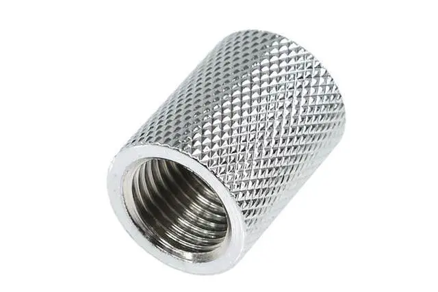 Alt view image 4 of 4 - Alphacool HF G1/4" Female to Female Extender Fitting, 22mm, Chrome, 4-pack
