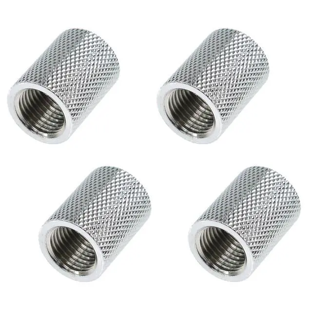 Alt view image 3 of 4 - Alphacool HF G1/4" Female to Female Extender Fitting, 22mm, Chrome, 4-pack
