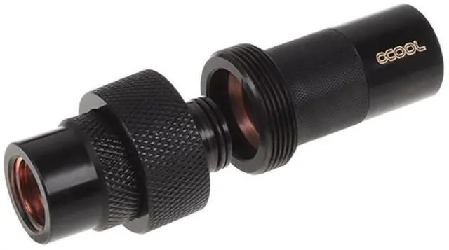 Alt view image 8 of 8 - Alphacool HF G1/4" Quick Release Fitting, Deep Black