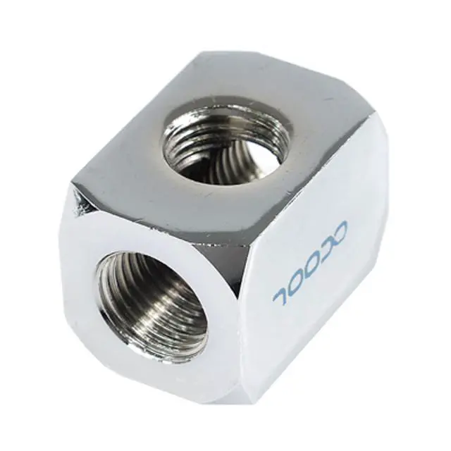 Alt view image 4 of 5 - Alphacool HF 3-way Connection Terminal, Chrome