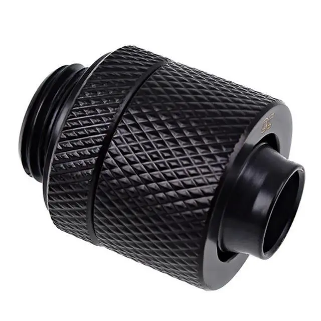 Alt view image 6 of 8 - Alphacool Eiszapfen G1/4" to 10mm ID, 13mm OD Compression Fitting for Soft Tubing, Deep Black