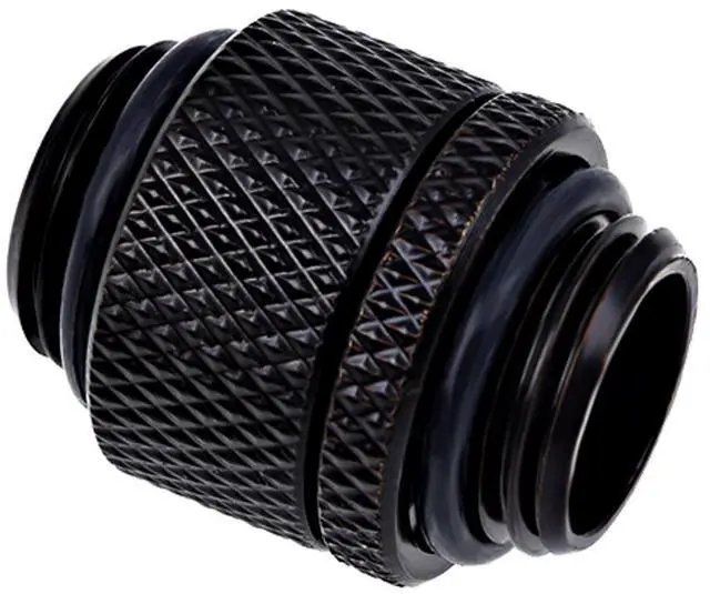 Alt view image 6 of 7 - Alphacool Eiszapfen G1/4" Male to Male 10mm Extender Fitting, Rotary, Deep Black, 4-pack