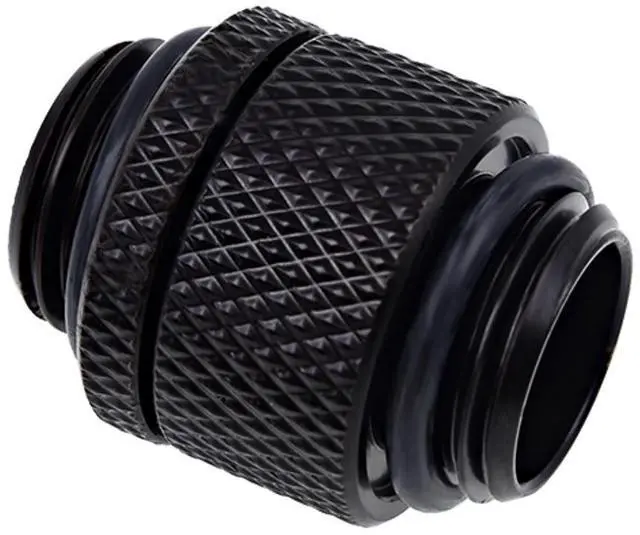 Alt view image 7 of 7 - Alphacool Eiszapfen G1/4" Male to Male 10mm Extender Fitting, Rotary, Deep Black, 4-pack