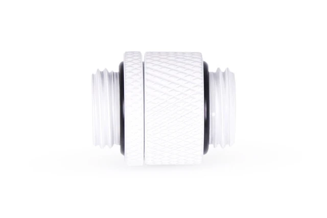 Alt view image 6 of 6 - Alphacool Eiszapfen G1/4" Male To Male Rotatable Adapter Fitting - White, Brass (17489)