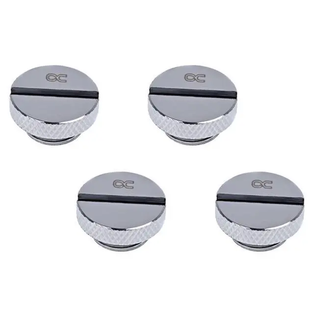 Alt view image 5 of 8 - Alphacool Eiszapfen G1/4" Plug, Chrome, 4-pack