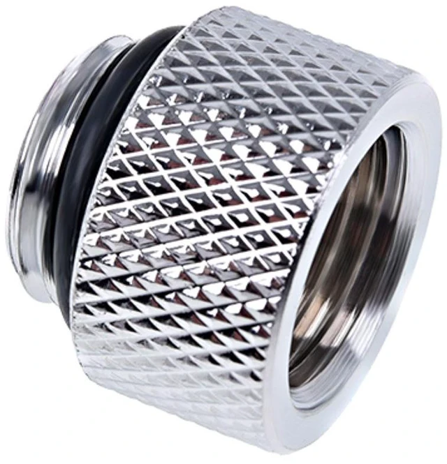 Alt view image 7 of 7 - Alphacool Eiszapfen G1/4" Male to Female 10mm Extender Fitting, Chrome, 4-pack
