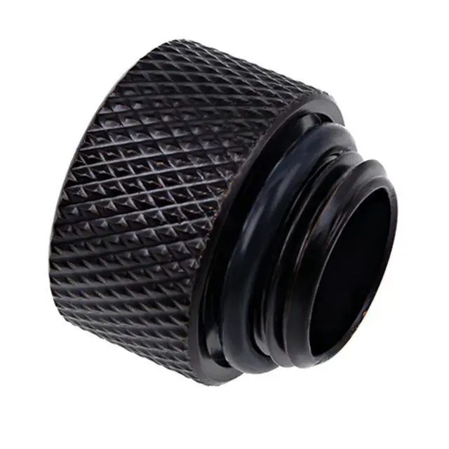Alt view image 6 of 7 - Alphacool Eiszapfen G1/4" Male to Female 10mm Extender Fitting, Deep Black, 4-pack
