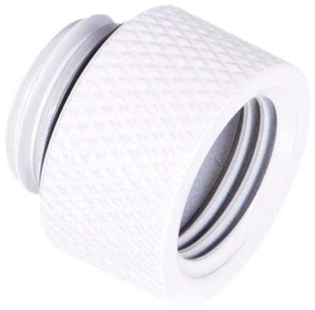 Alt view image 3 of 4 - Alphacool 17488 Eiszapfen Extension G1/4 Outer Thread to G1/4 Inner Thread - White Fitting, Brass