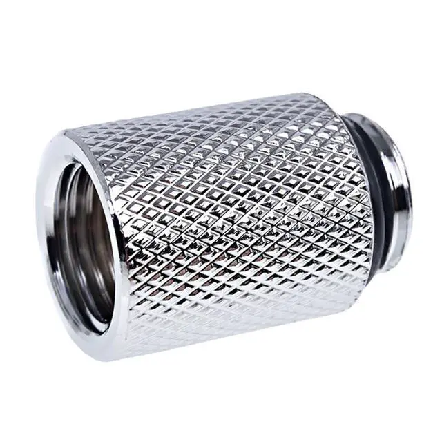 Alt view image 7 of 7 - Alphacool Eiszapfen G1/4" Male to Female 20mm Extender Fitting, Chrome, 4-pack