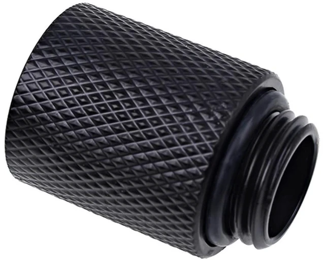 Alt view image 7 of 7 - Alphacool Eiszapfen G1/4" Male to Female 20mm Extender Fitting, Deep Black, 4-pack