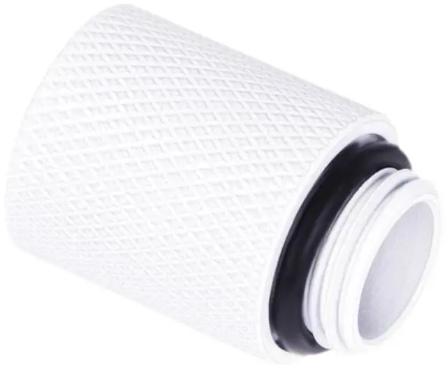 Alt view image 6 of 6 - Alphacool Eiszapfen G1/4" Male to Female Extender Fitting - 20mm - White, Brass (17568)