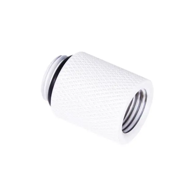 Alt view image 5 of 6 - Alphacool Eiszapfen G1/4" Male to Female Extender Fitting - 20mm - White, Brass (17568)