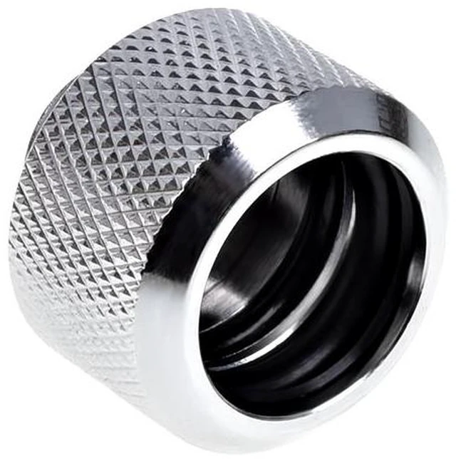 Alt view image 13 of 14 - Alphacool Eiszapfen G1/4" HardTube Compression Fitting for Plexi (Acrylic) / Brass Hard Tubes, 16mm OD, Chrome, 6-pack (17378)