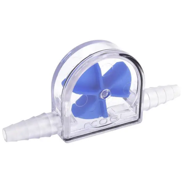 Alt view image 6 of 7 - Alphacool Eisfluegel Flow Indicator, Blue Fins, Clear Body