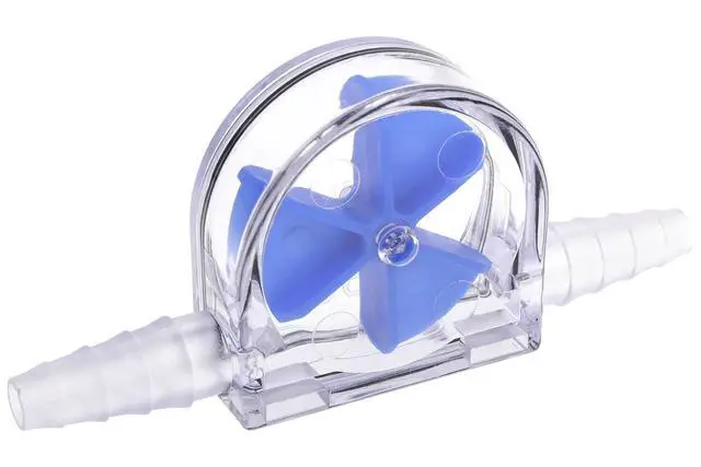 Alt view image 7 of 7 - Alphacool Eisfluegel Flow Indicator, Blue Fins, Clear Body