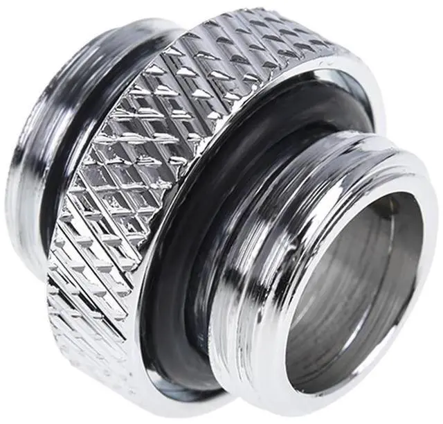 Alt view image 10 of 12 - Alphacool Eiszapfen G1/4" Male to Male Adapter Fitting - Chrome (17398)