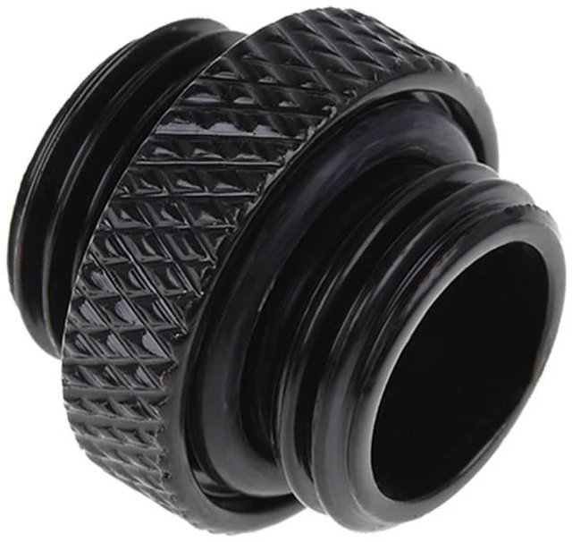 Alt view image 12 of 14 - Alphacool Eiszapfen G1/4" Male to Male Adapter Fitting - Deep Black (17399)